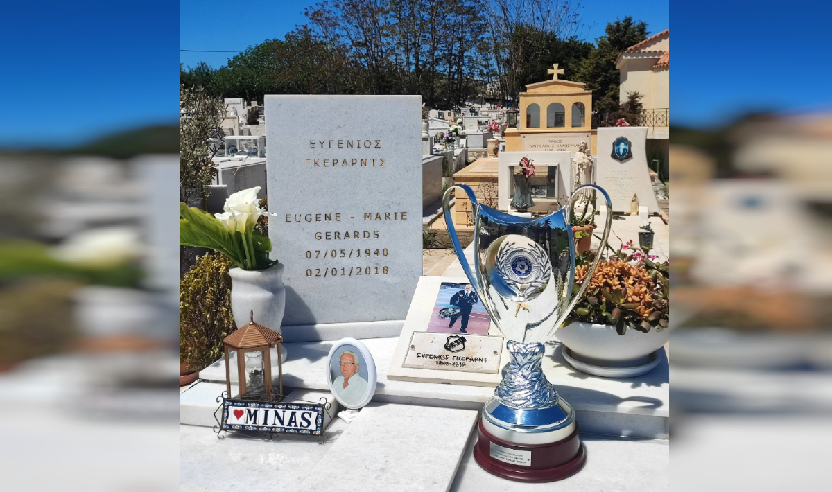 Συγκινητική στιγμή: Το Κύπελλο του ΟΦΗ στον τάφο του μεγάλου Ευγένιου Γκέραρντ! (φώτο)