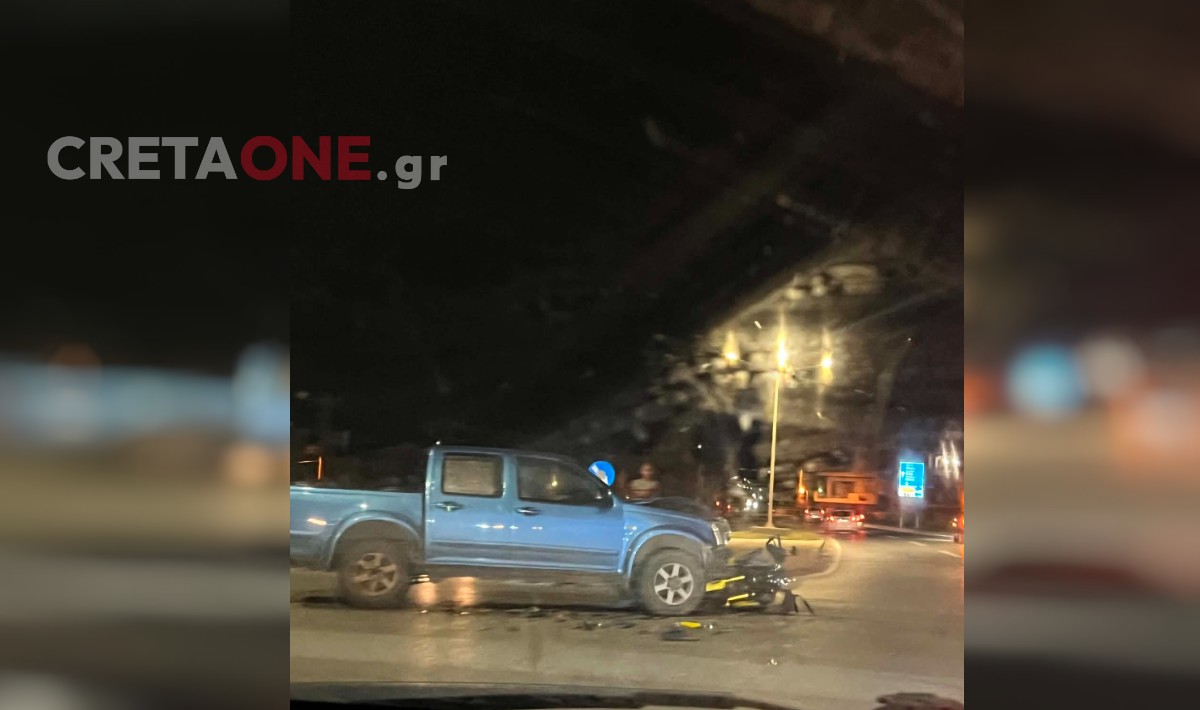 Ηράκλειο: Σοβαρό τροχαίο στην παραλιακή – Ένας τραυματίας
