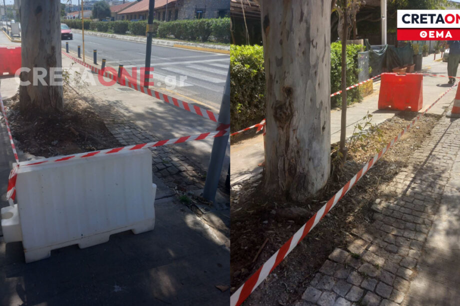 Μετά το ατύχημα με την πτώση δημότη στην παραλιακή έβαλαν κορδέλες