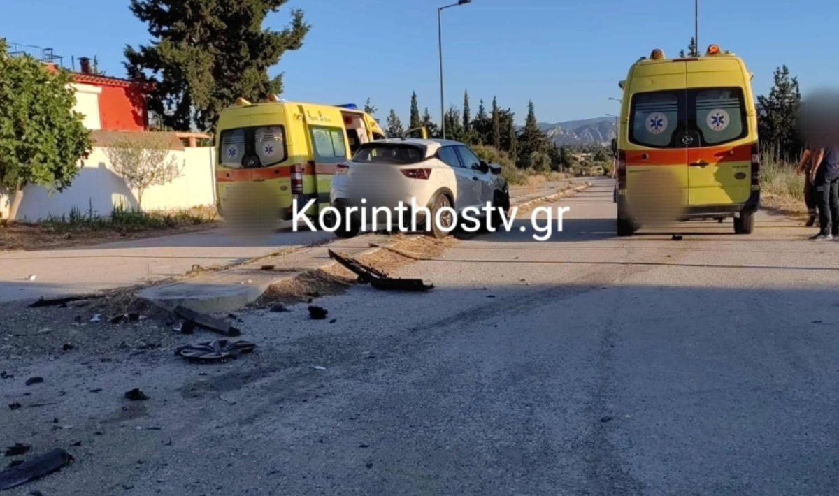 Σοβαρό τροχαίο στο Λουτράκι: Ι.Χ. αυτοκίνητο συγκρούστηκε με ασθενοφόρο – Δύο τραυματίες