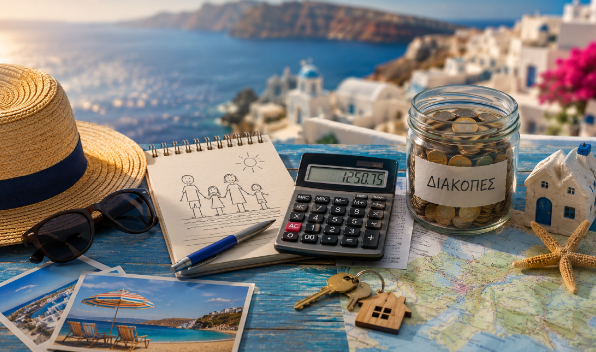 Πόσο κοστίζει πραγματικά μια εβδομάδα διακοπών για μία ελληνική οικογένεια το 2026;