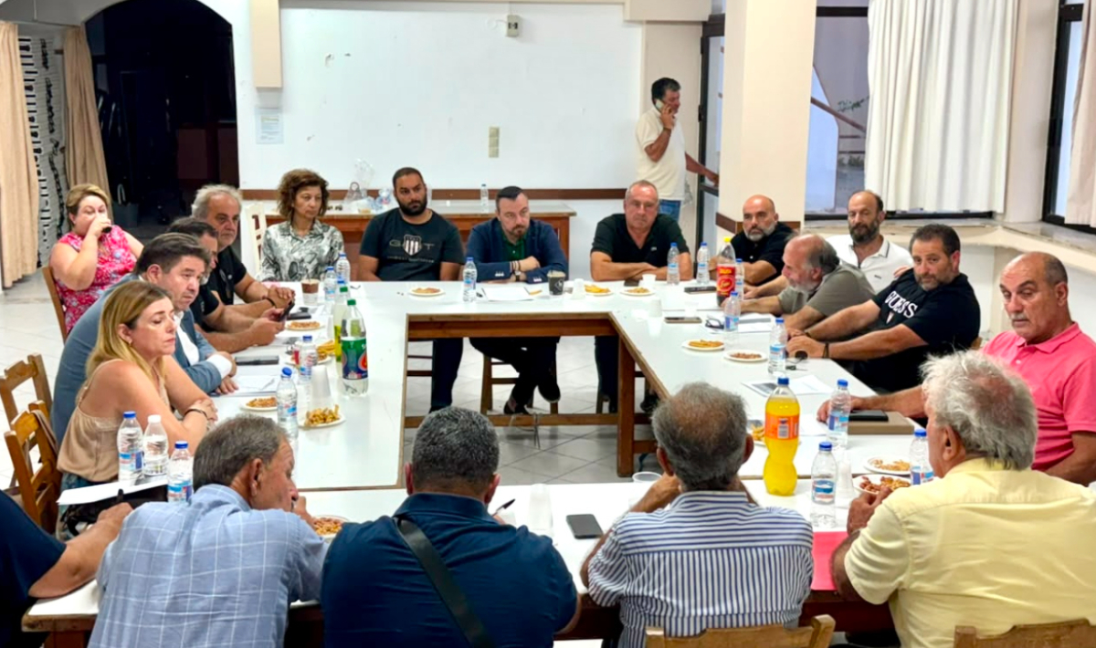 Συνάντηση Παρασύρη στα Σταυράκια για τα Όρια Οικισμών