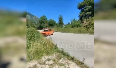 Αγωνιστικό αυτοκίνητο βγήκε εκτός πορείας στο Ράλλυ Δωδώνης (βίντεο)