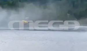 Μέτσοβο: Βίντεο ντοκουμέντο από τη στιγμή που πέφτει το πυροσβεστικό ελικόπτερο – Κολύμπησαν για να σωθούν οι χειριστές