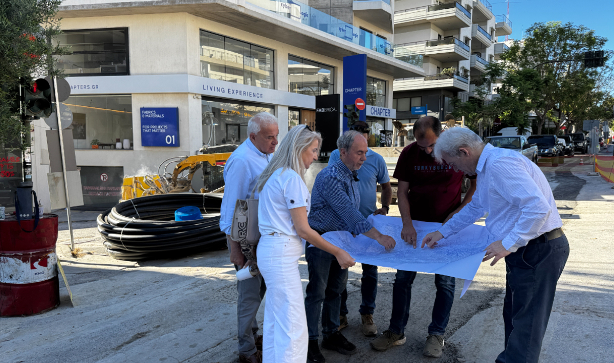 Ο Δήμαρχος Ηρακλείου στο εμβληματικό έργο της ΔΕΥΑΗ για την αντικατάσταση των αγωγών ύδρευσης