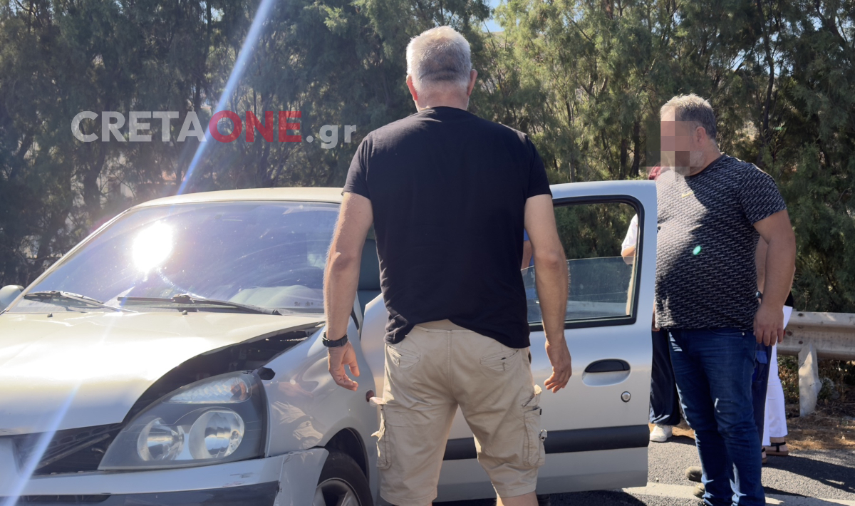 Ηράκλειο: Τροχαίο ατύχημα στον ΒΟΑΚ – Δείτε εικόνες