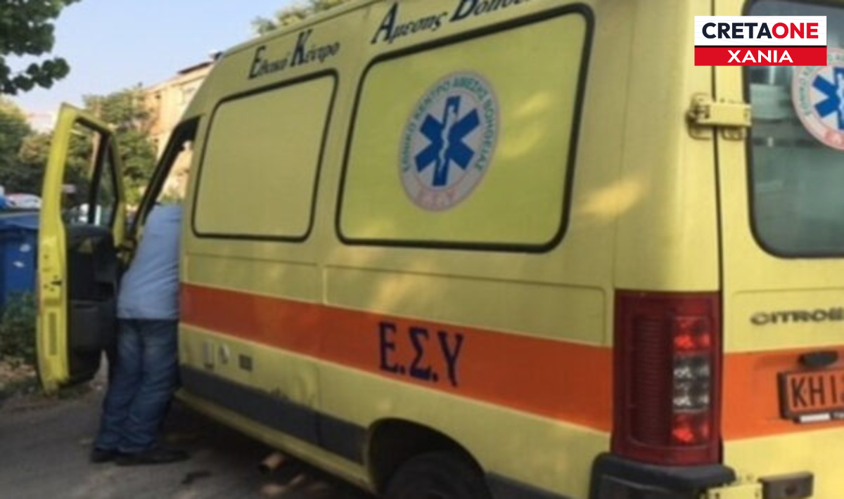 Τροχαίο στα Χανιά: Στο νοσοκομείο οδηγός μηχανής μετά από σύγκρουση με Ι.Χ. (φωτογραφίες)