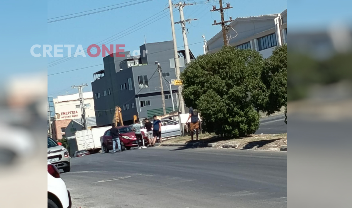 Ηράκλειο: Τροχαίο στη ΒΙ.ΠΕ. – Συγκρούστηκαν δύο ΙΧ οχήματα