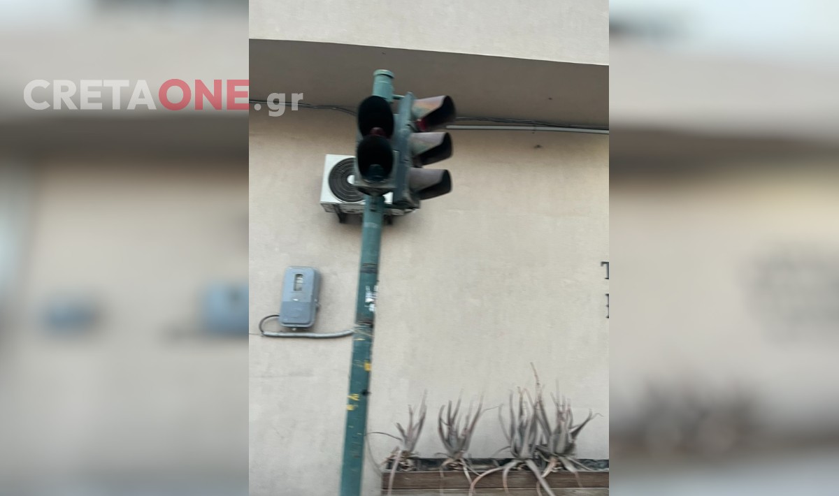 Ηράκλειο: Εκτός λειτουργίας τα φανάρια στον Πόρο (φωτογραφίες)