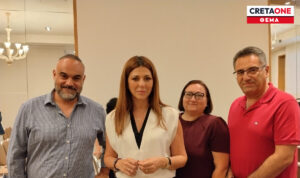 «Κατανόηση μεν, καμία δέσμευση δε» από τη Σοφία Ζαχαράκη στη συνάντηση που είχε στο Ηράκλειο με τους αποφοίτους ΤΕΙ