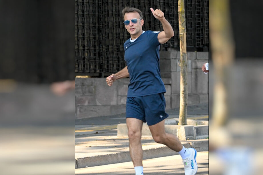 Το έριξε στο... τζόκινγκ ο Μακρόν