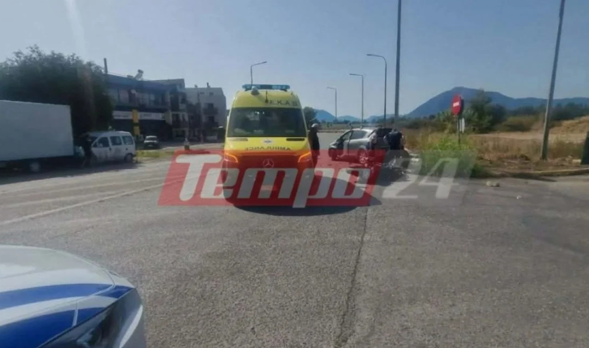 Νεκρός αναβάτης μηχανής που συγκρούστηκε μετωπικά με αυτοκίνητο στην Πάτρα (φωτο)