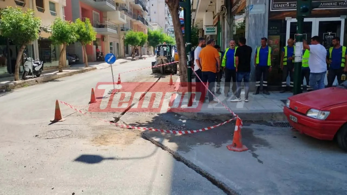 Πάτρα: Τραυματίστηκε χειριστής μηχανήματος μετά από βραχυκύκλωμα σε έργα (φώτο)
