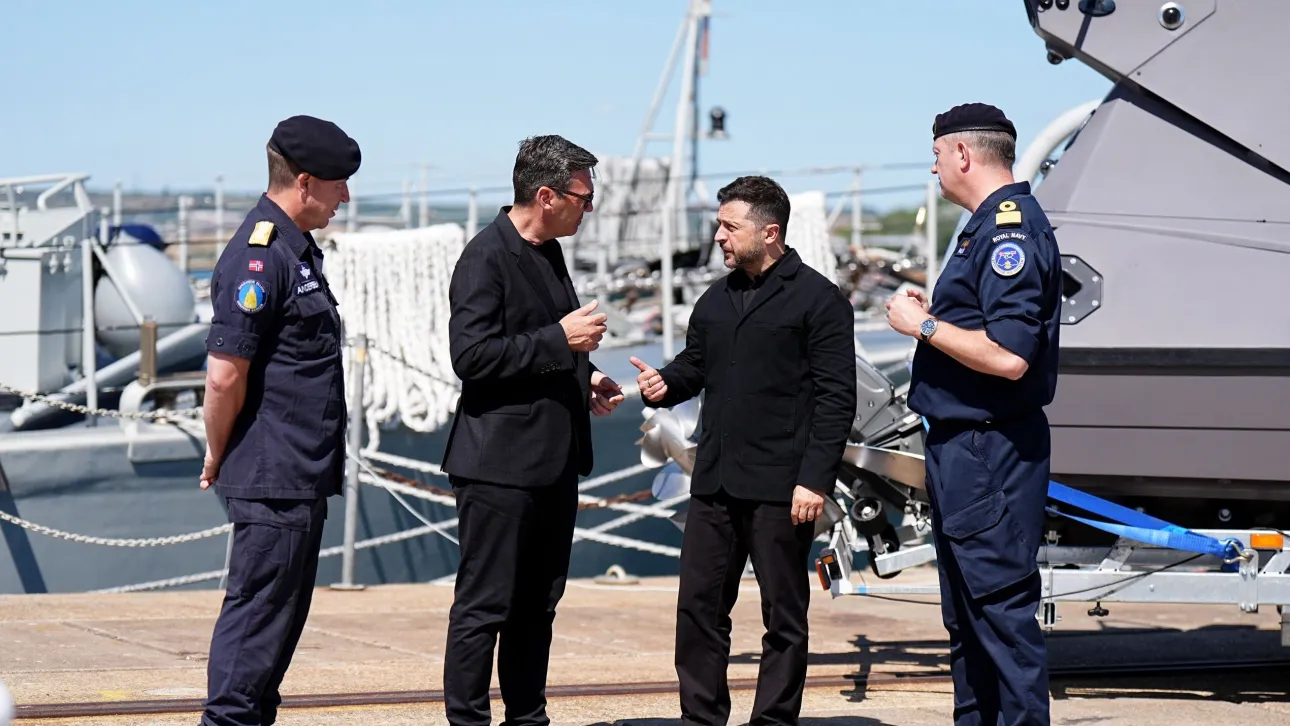 Ο Ζελένσκι ο πρώτος ξένος ηγέτης που συναντήθηκε με τον Μπέρναμ – Μήνυμα στήριξης από τον Βρετανό