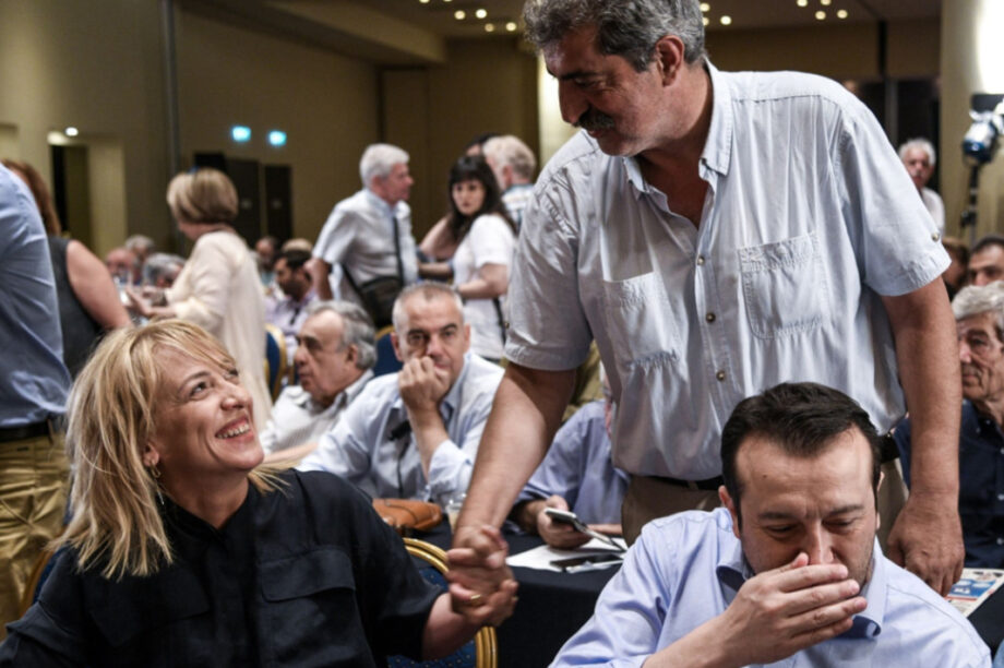 Παύλος Πολάκης, ο Νίκος Παππάς και η Ρένα Δούρου σε παλαιότερη συνεδρίαση της ΚΕ του ΣΥΡΙΖΑ