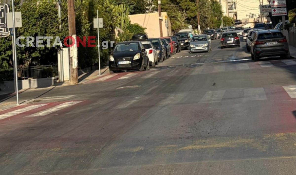 Ηράκλειο: Πτώση μηχανής λόγω ξεθωριασμένης διάβασης στην Ατλαντίδος – Δείτε τι αναφέρει αναγνώστης στο CRETAONE