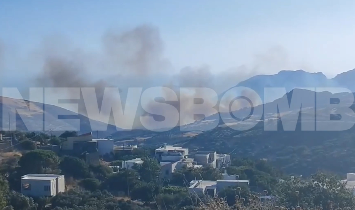 Φωτιά στο Ρέθυμνο: Βίντεο από την αναζωπύρωση στην Πρέβελη