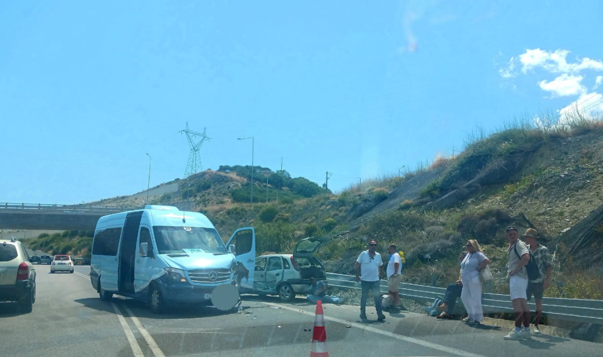 Ηράκλειο: Σοβαρό τροχαίο ατύχημα στην Αγία Βαρβάρα – Ένας τραυματίας