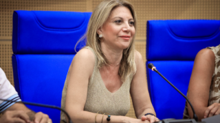 Η Μαρία Καρυστιανού Πρόεδρος ΤΟΥ ΚΙΝΗΜΑΤΟΣ ΕΛΠΙΔΑ ΓΙΑ ΤΗΝ ΔΗΜΟΚΡΑΤΙΑ ΜΑΡΙΑ ΚΑΡΥΣΤΙΑΝΟΥ ΣΕ ΕΚΔΗΛΩΣΗ ΤΟΥ ΚΙΝΗΜΑΤΟΣ