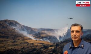 Απόλλων Φραγκιαδάκης στο Cretaone 102,3: «Ήταν ό,τι χειρότερο μπορούσε να συμβεί σε μια φωτιά – Οι ισχυροί άνεμοι την έκαναν να επεκταθεί μέσα σε λίγα λεπτά»