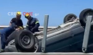 Συναγερμός στον ΒΟΑΚ: Σοβαρό τροχαίο στο Κακό Όρος (βίντεο)