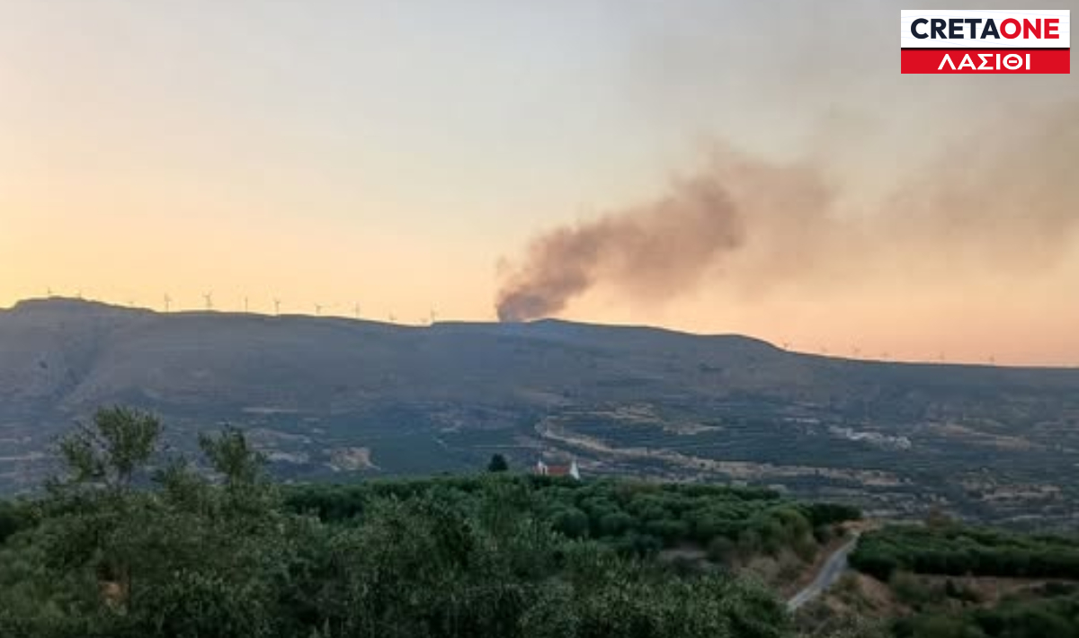Φωτιά στην Σητεία: Μεγάλη κινητοποίηση της Πυροσβεστικής