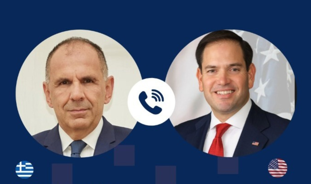 Τηλεφωνική επικοινωνία Γεραπετρίτη – Ρούμπιο: Στο επίκεντρο στρατηγικός διάλογος, Μέση Ανατολή, Ιράν και Ουκρανία