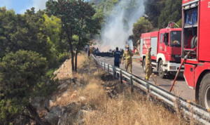 Ψάθα: Η ανακοίνωση της Πυροσβεστικής για τη σύγκρουση των δύο ελικοπτέρων