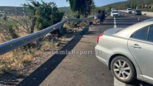 Φθιώτιδα: Τροχαίο ατύχημα για οικογένεια στην εθνική οδό – Δείτε εικόνες