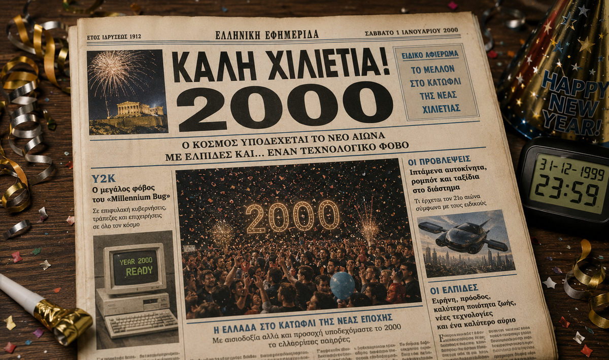 Τι έγραφαν οι ελληνικές εφημερίδες την ημέρα που μπήκε το 2000; – Οι φόβοι και οι προβλέψεις για το μέλλον που σήμερα διαβάζονται εντελώς διαφορετικά