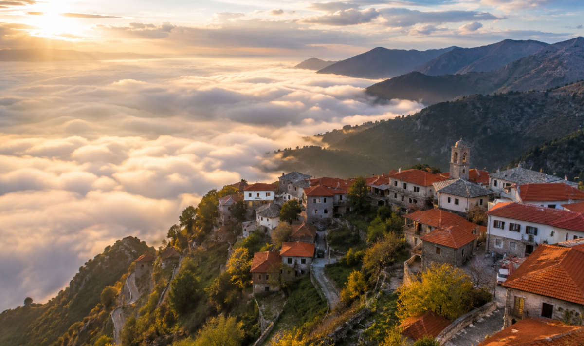 Τα ελληνικά χωριά που βρίσκονται πάνω από τα σύννεφα