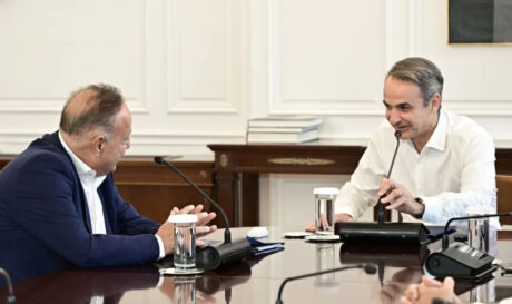 Συνάντηση του Πρωθυπουργού Κυριάκου Μητσοτάκη με τον Δήμαρχο Θεσσαλονίκης Στέλιο Αγγελούδη