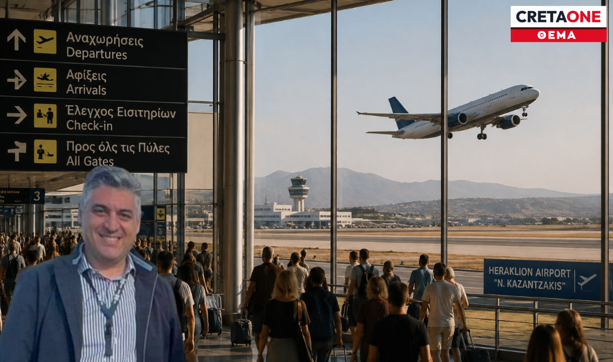 Από ρεκόρ σε… ρεκόρ «πετάει» το αεροδρόμιο Ηρακλείου – Ουρανός στο CRETAONE: «Αισιοδοξία και για τον Αύγουστο»