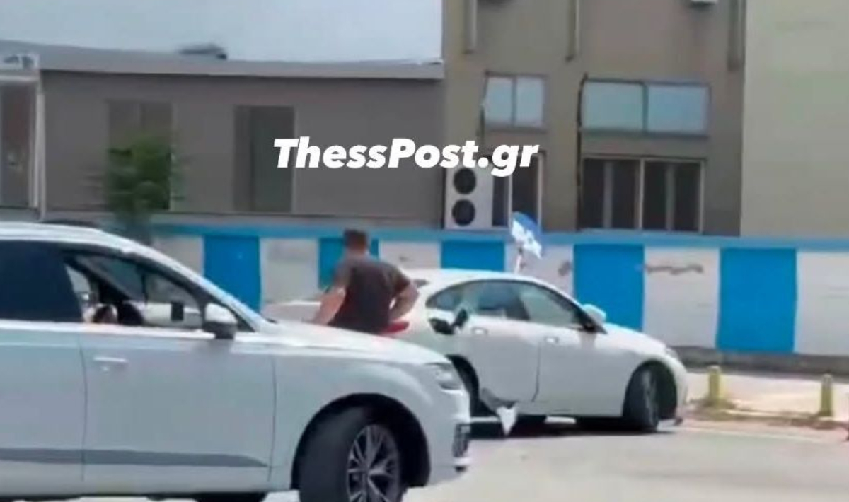 Καταδίωξη στο κέντρο της Θεσσαλονίκης: Έσπασαν το τζάμι του οδηγού – «Μην κάνεις μ@@@», του φώναζαν