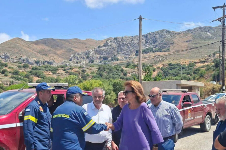 Ντόρα Μπακογιάννη πυρόπληκτες περιοχές