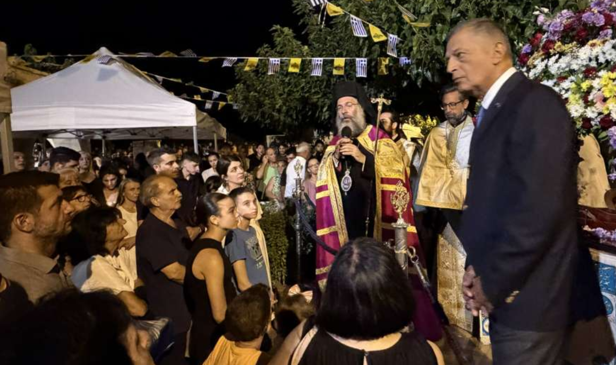 Ρέθυμνο: Με λαμπρότητα οι εορτασμοί για την Κοίμηση της Θεοτόκου – Πλήθος πιστών στις Ιερές Ακολουθίες