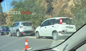 Τροχαίο με εμπλοκή 4 οχημάτων στον ΒΟΑΚ (Βίντεο)