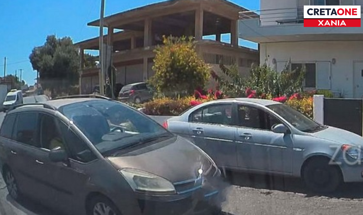 Χανιά: Έκανε προσπέραση πάνω σε σταυροδρόμι – Δείτε φωτογραφία