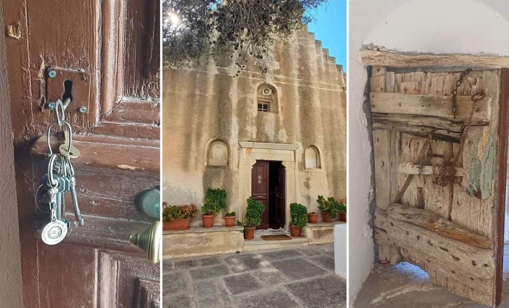 Σέριφος: Διέρρηξαν τη Μονή Ταξιαρχών σε μόλις 90 δευτερόλεπτα – Άρπαξαν δεκάδες τάματα (φώτο)