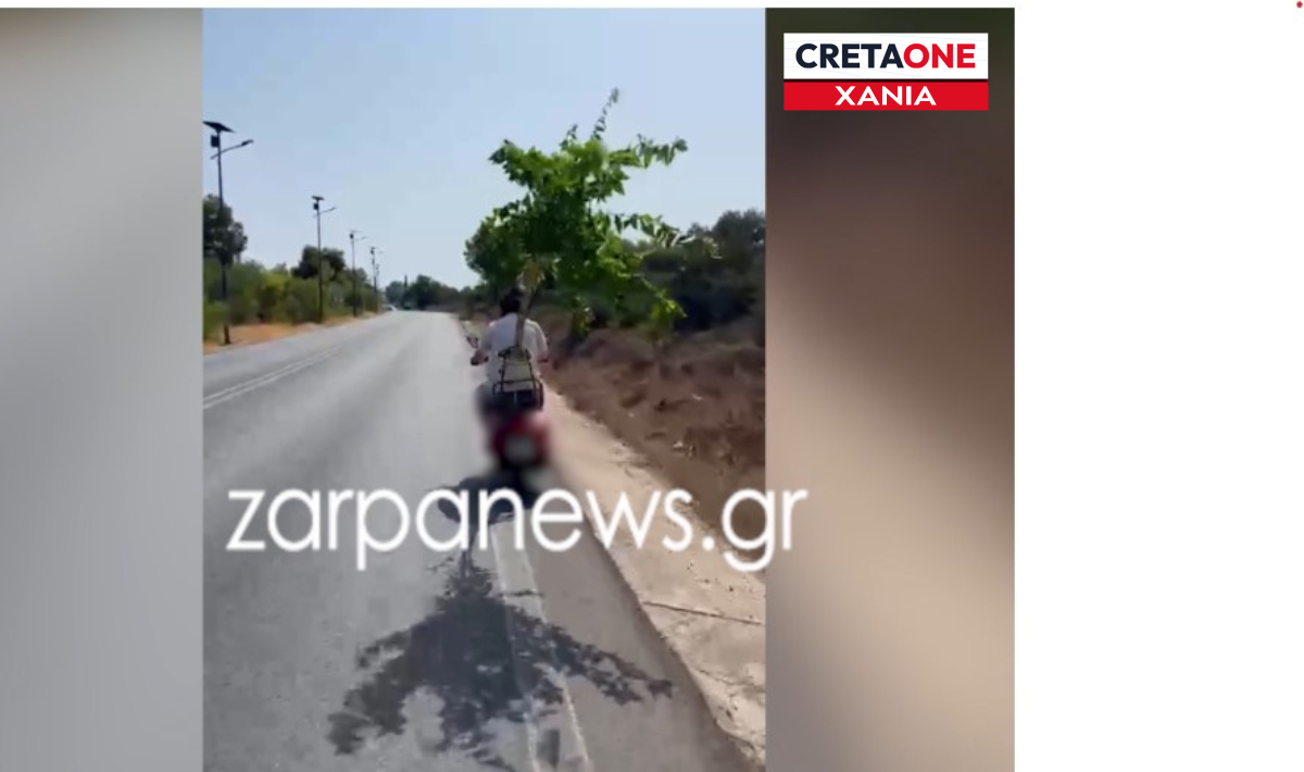Χανιά: Δικάβαλο στο μηχανάκι με αγκαλιά ένα δέντρο