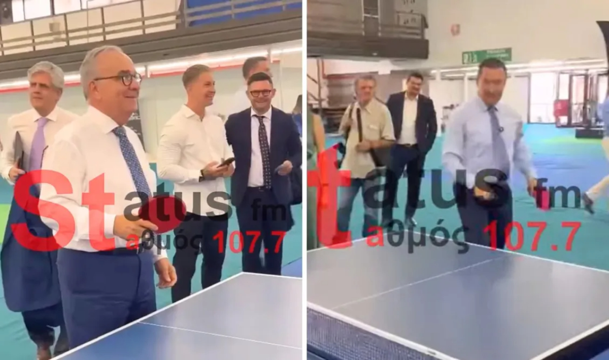 Γεωργιάδης vs Παπαθανάσης: Η «μάχη» της ρακέτας στη ΔΕΘ