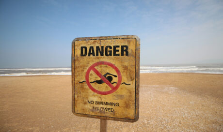beach closed