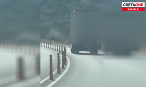 Κρήτη: Έντονη δυσοσμία από φορτηγό στον ΒΟΑΚ – Δείτε το βίντεο