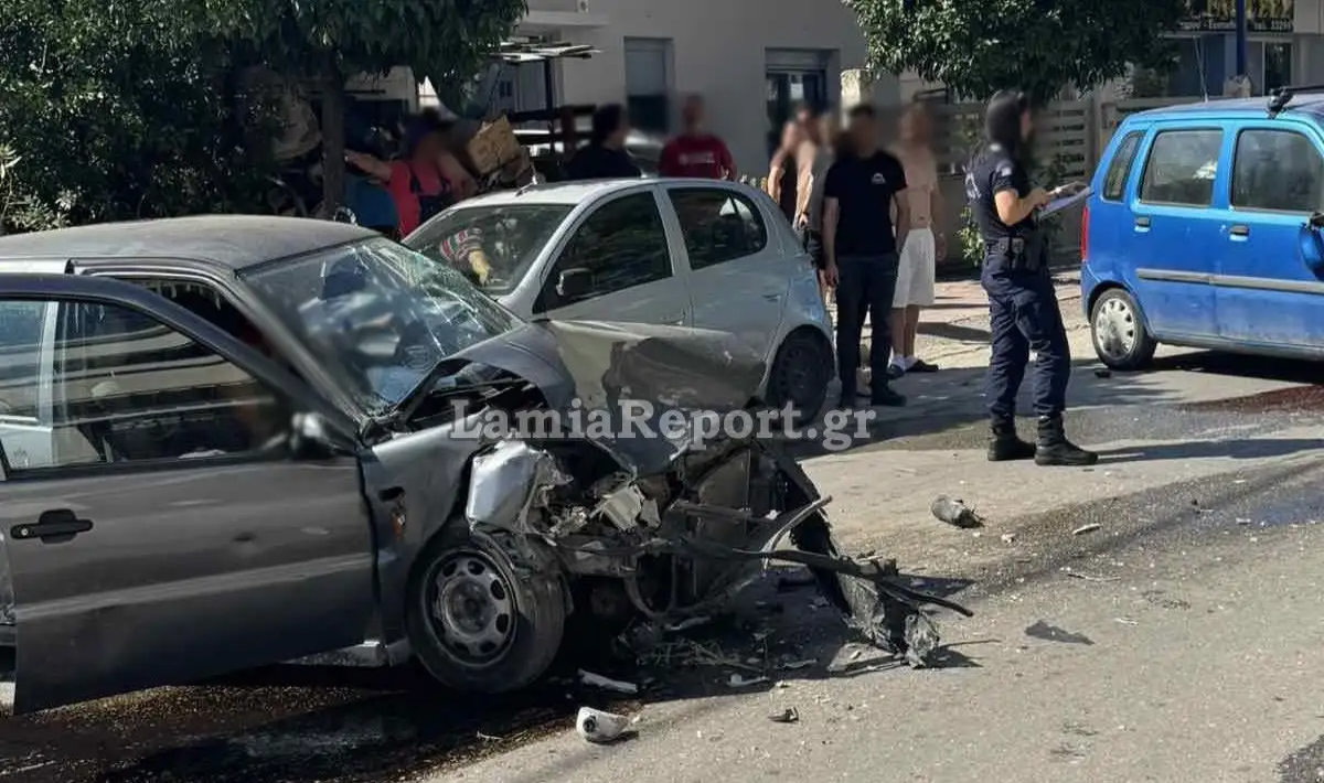 Λαμία: Οδηγός υπό την επήρεια αλκοόλ συγκρούστηκε με πολλά οχήματα