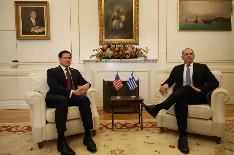 Στο ΥΠΕΞ ο Μάρκο Ρούμπιο: Τετ α τετ με τον Γιώργο Γεραπετρίτη