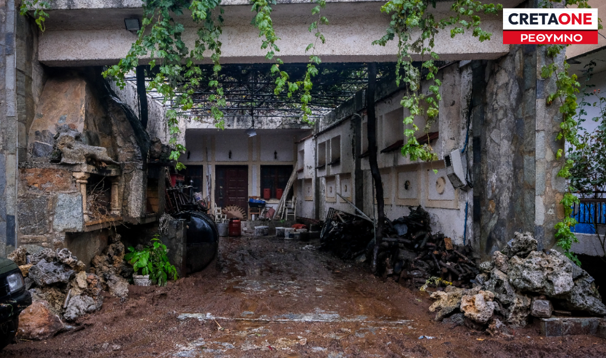 Κρήτη: Ώρες αγωνίας στα Ζωνιανά – Υπερχείλισε χείμαρρος και τα νερά «μπήκαν» στον οικισμό