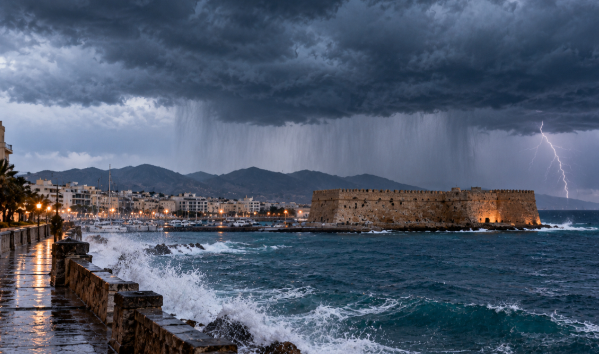 Κακοκαιρία στην Κρήτη: Πότε αναμένονται οι βροχές και ποιες περιοχές χρειάζονται προσοχή