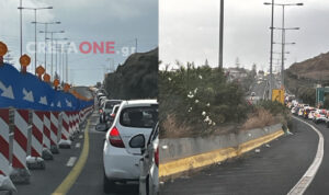 ΒΟΑΚ: Κυκλοφοριακό κομφούζιο στο εργοτάξιο μέσα στην καταρρακτώδη βροχή