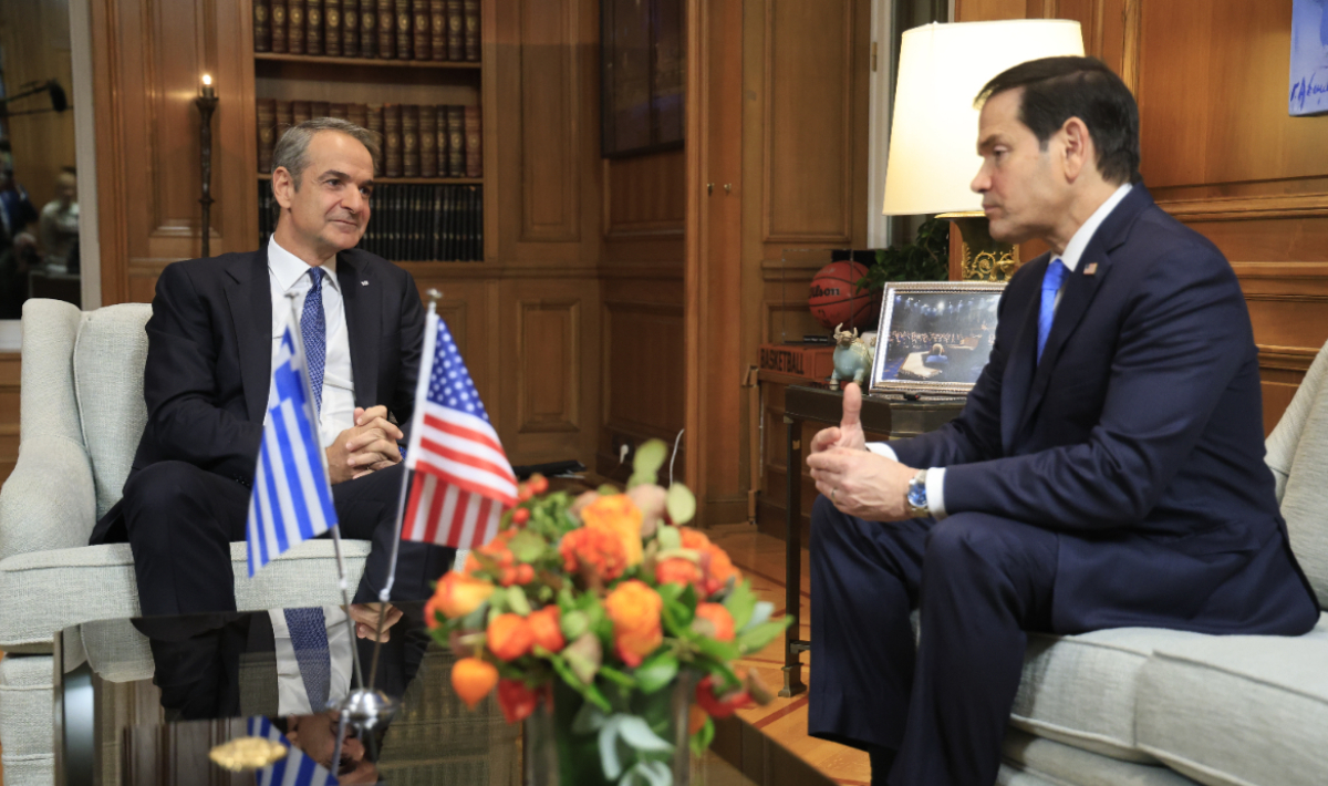 Στο Μέγαρο Μαξίμου ο Μάρκο Ρούμπιο – Συνάντηση με Μητσοτάκη
