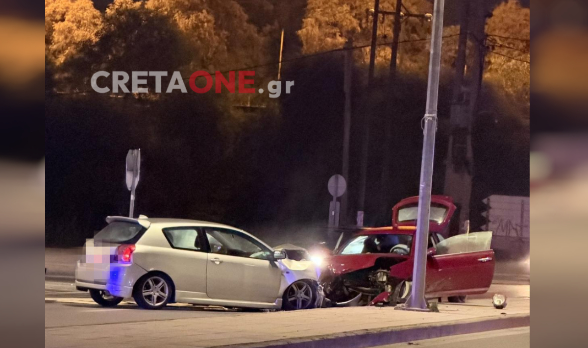 Τροχαίο ατύχημα τα μεσάνυχτα στο Γιόφυρο – Μετωπική σύγκρουση οχημάτων (φώτο)